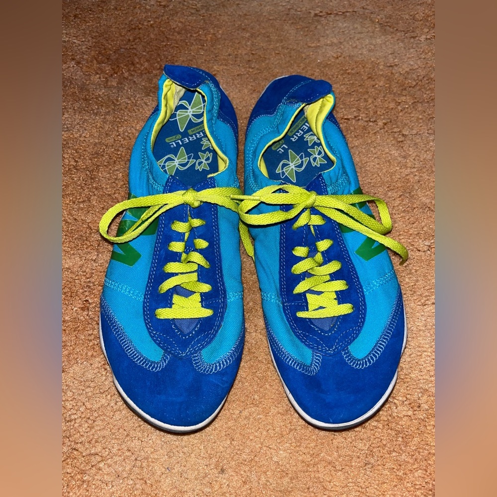 Merrell Equinox Sneakers Blue Yellow Womens Size 8.5 Athletic Shoes